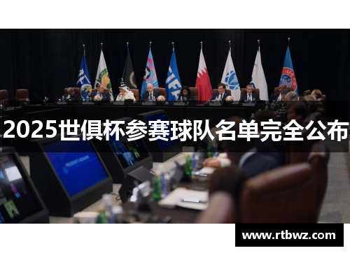 2025世俱杯参赛球队名单完全公布